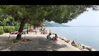 Affollato il tradizionale litorale di Barcola Affollato il tradizionale litorale di Barcola