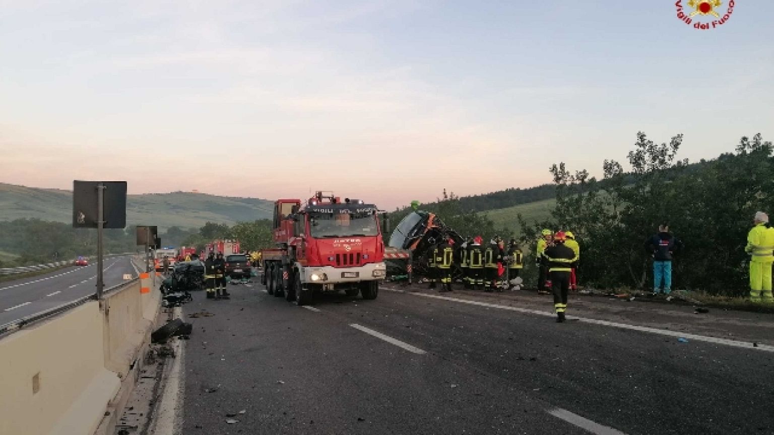 In Irpinia. Bilancio provvisorio, coinvolte 5 auto, VF al lavoro