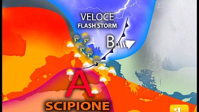 Maltempo verso al Nordest e poi Centrosud,domenica bello ovunque Maltempo verso al Nordest e poi Centrosud,domenica bello ovunque