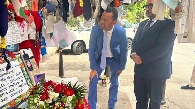 Ministro si reca in via D'Amelio a Palermo