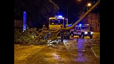 Alcuni feriti lievi per cadute e perché colpiti dalla grandine
