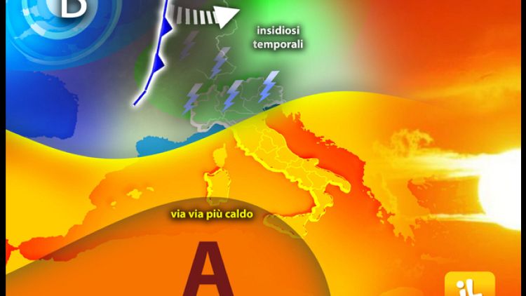 Nell'ultimo fine settimana brevi picchi al Sud e piogge al Nord