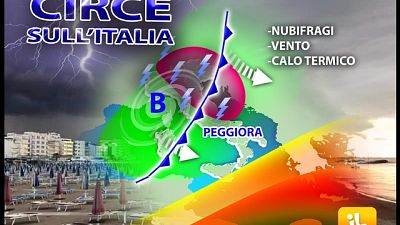 Caduta delle temperature di 10 gradi, grandine e tanto vento Caduta delle temperature di 10 gradi, grandine e tanto vento