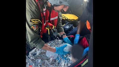 Soccorso della guardia costiera al largo di Sant'Antioco