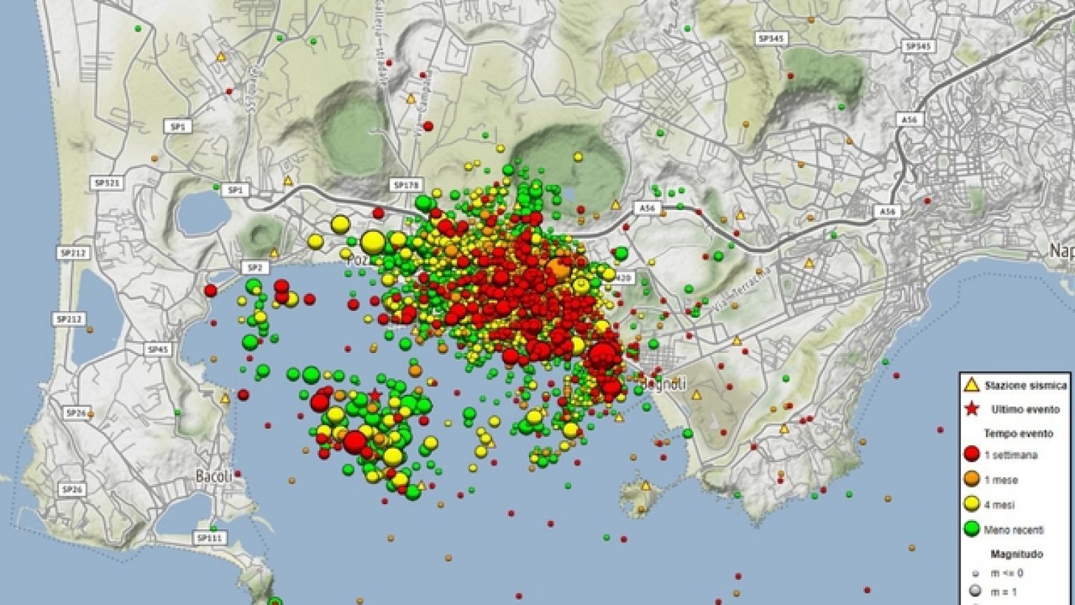 Durante la notte registati diversi terremoti, nessun danno