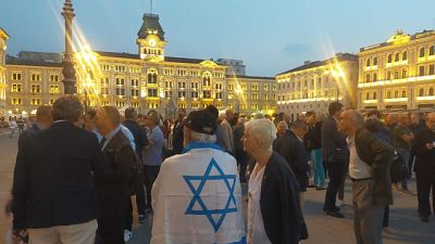 Manifestazione organizzata oggi dall'associazione Italia-Israele