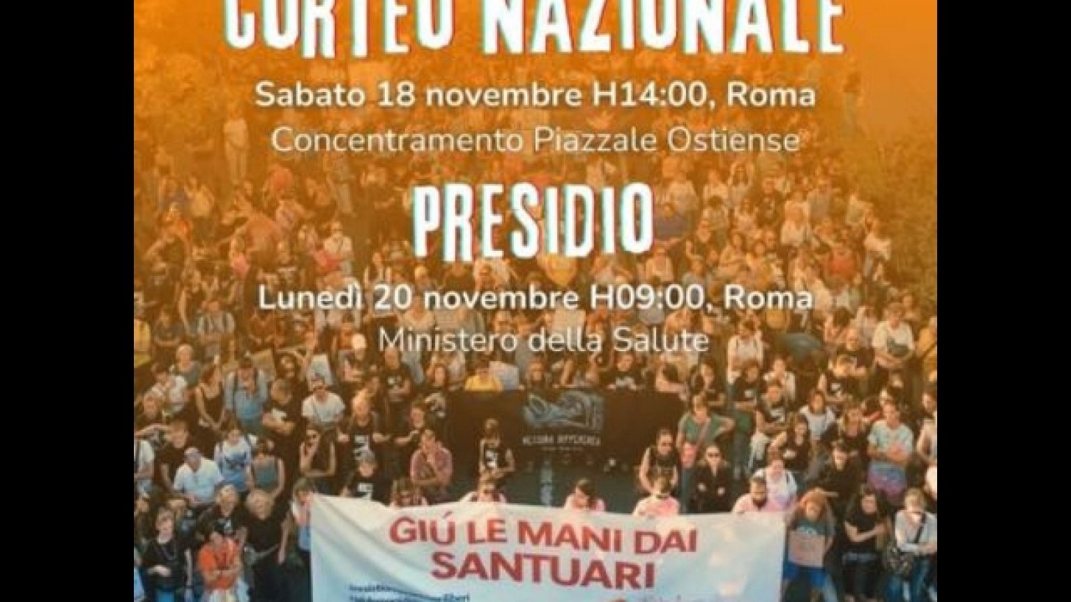 E' il secondo corteo nazionale a protezione degli animali
