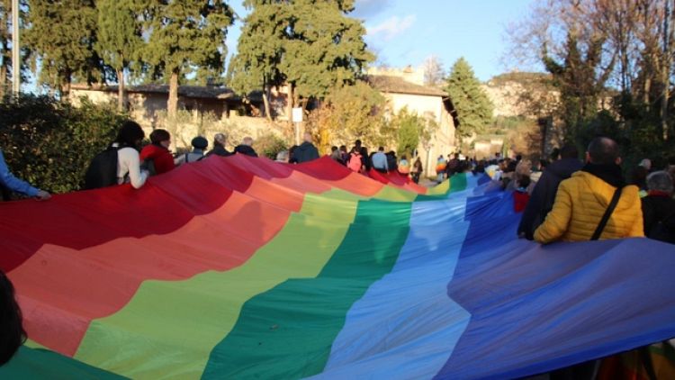 Bandiere arcobaleno, non di Israele. Al corteo Schlein e Landini